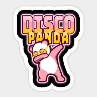 Disco Panda Sticker